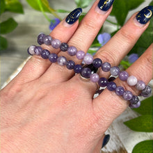 Load image into Gallery viewer, Lepidolite 6mm Bead Bracelet
