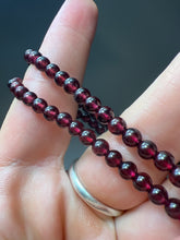 Load image into Gallery viewer, AA Garnet Bead Bracelet 4mm
