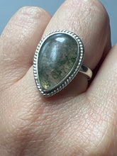 Load image into Gallery viewer, Moss Agate 925 Sterling Silver Ring - Size N 1/2
