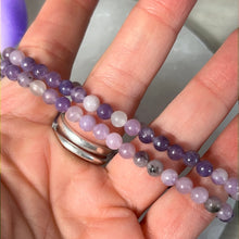 Load image into Gallery viewer, 4mm Lepidolite Bead Bracelet
