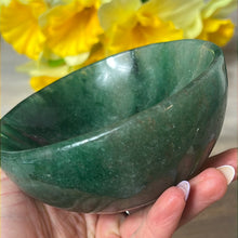 Load image into Gallery viewer, Handcarved Green Aventurine Mica Charging Dish Bowl Plate
