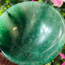 Load image into Gallery viewer, Handcarved Green Aventurine Mica Charging Dish Bowl Plate
