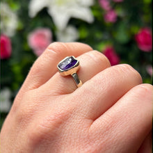 Load image into Gallery viewer, Amethyst Raw 925 Sterling Silver Ring - Size M
