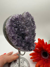 Load image into Gallery viewer, Stunning Amethyst Druzy Heart
