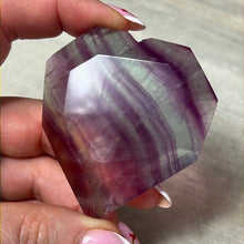 Load image into Gallery viewer, Facet Fluorite Heart
