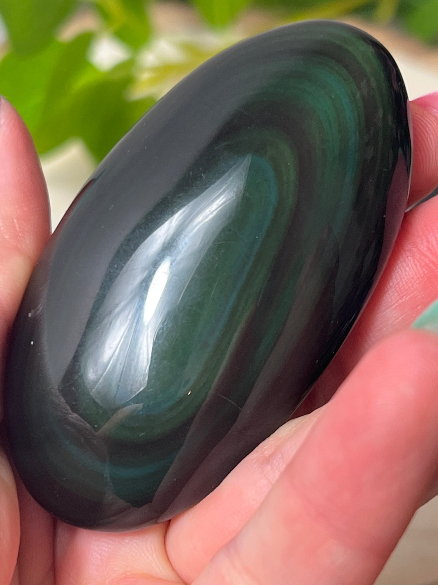 Rainbow Obsidian Palm