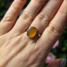 Load image into Gallery viewer, Amber 925 Sterling Silver Ring -  Size S
