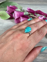 Load image into Gallery viewer, Adjustable Turquoise 925 Sterling Silver Ring
