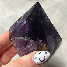 Load image into Gallery viewer, Amethyst Half &amp; Half Polished Raw Tower Points
