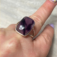 Load image into Gallery viewer, Amethyst 925 Sterling Silver Ring - Size R 1/2 - S
