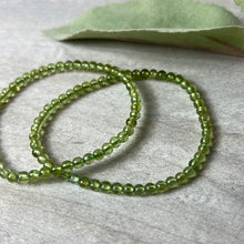 Load image into Gallery viewer, AA Peridot Bracelet - 4mm
