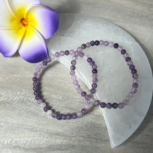 Load image into Gallery viewer, 4mm Lepidolite Bead Bracelet
