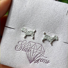 Load image into Gallery viewer, Dog Zircona 925 Sterling Studs Earrings
