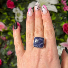 Load image into Gallery viewer, Sodalite 925 Silver Ring -  Size S
