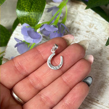 Load image into Gallery viewer, Good Luck Horseshoe 925 Sterling Silver Pendant Charm
