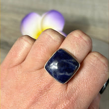 Load image into Gallery viewer, Sodalite 925 Silver Ring -  Size S
