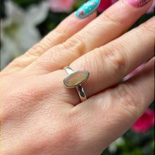 Load image into Gallery viewer, Ethiopian Opal Raw 925 Sterling Silver Ring - Size P 1/2 - Q
