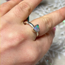 Load image into Gallery viewer, Ethiopian Opal Raw 925 Sterling Silver Ring - Size P 1/2
