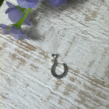 Load image into Gallery viewer, Good Luck Horseshoe 925 Sterling Silver Pendant Charm
