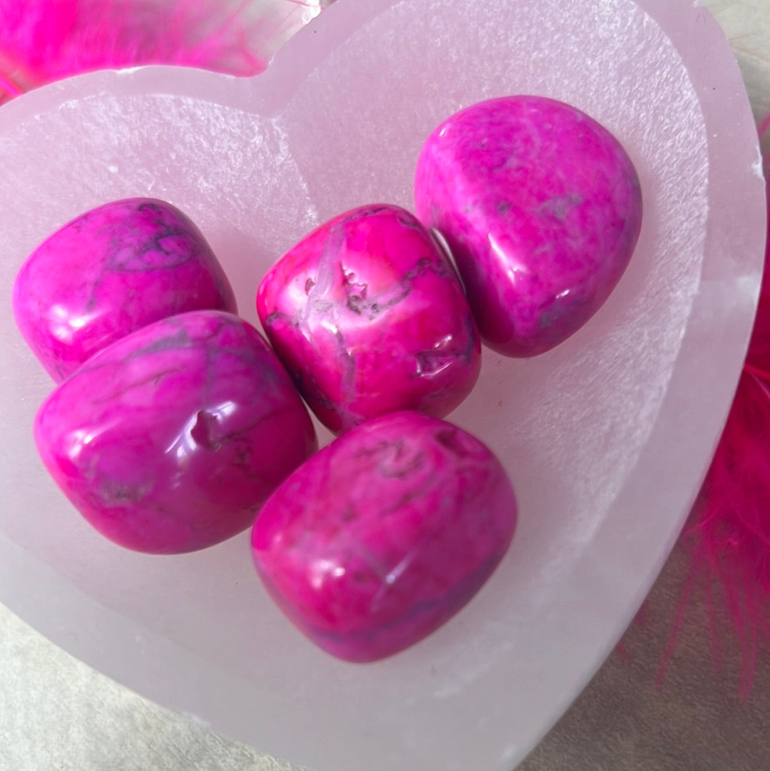 Pink Howlite Tumble Tumblestone