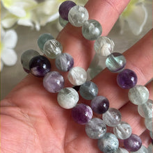 Load image into Gallery viewer, LAST Snowflake Fluorite Bracelet
