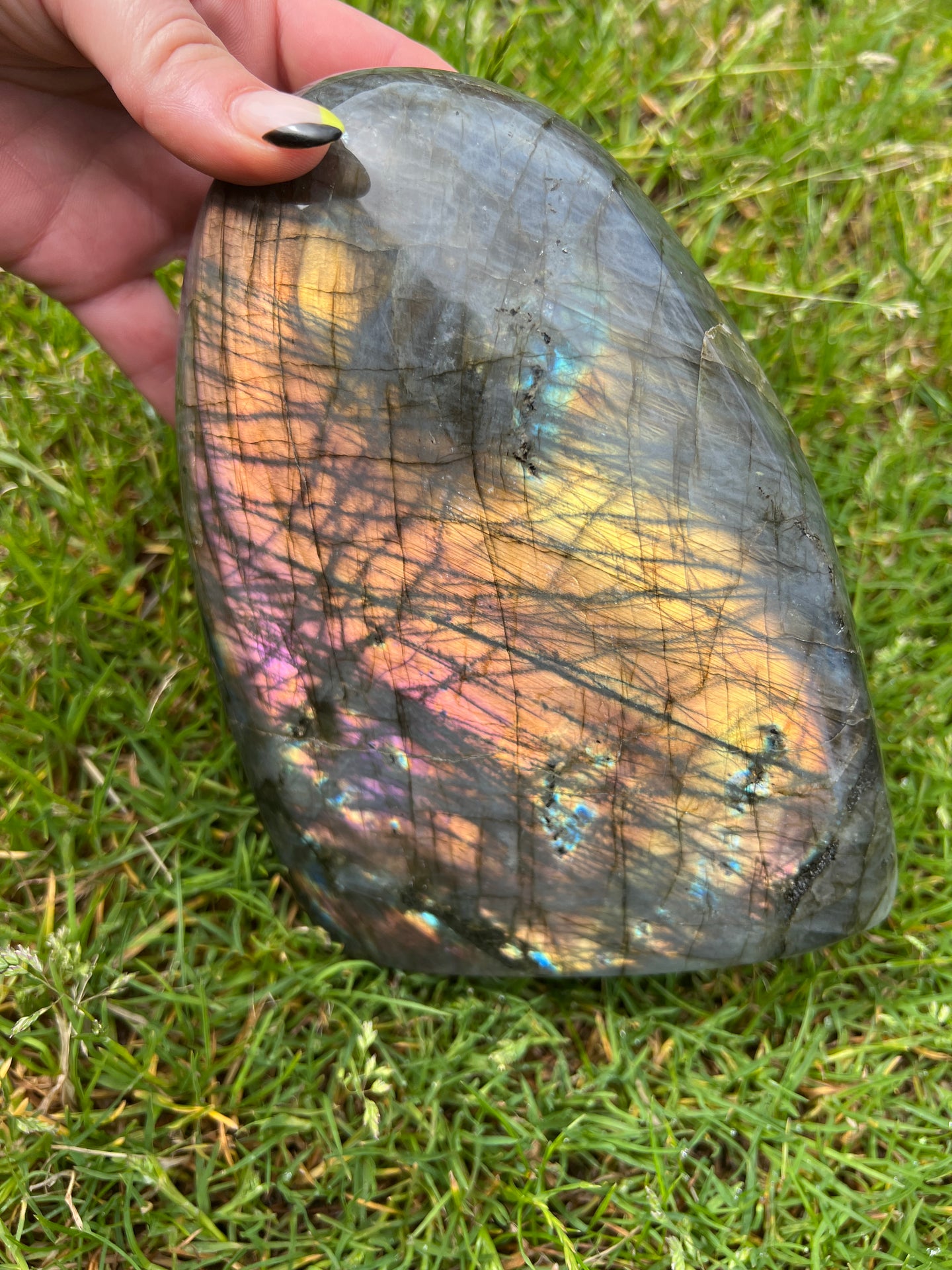 Beautiful 2.5KG Statement Purple Labradorite Lab freeform