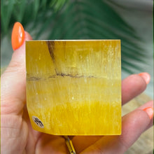 Load image into Gallery viewer, Yellow Dendritic Fluorite Cube
