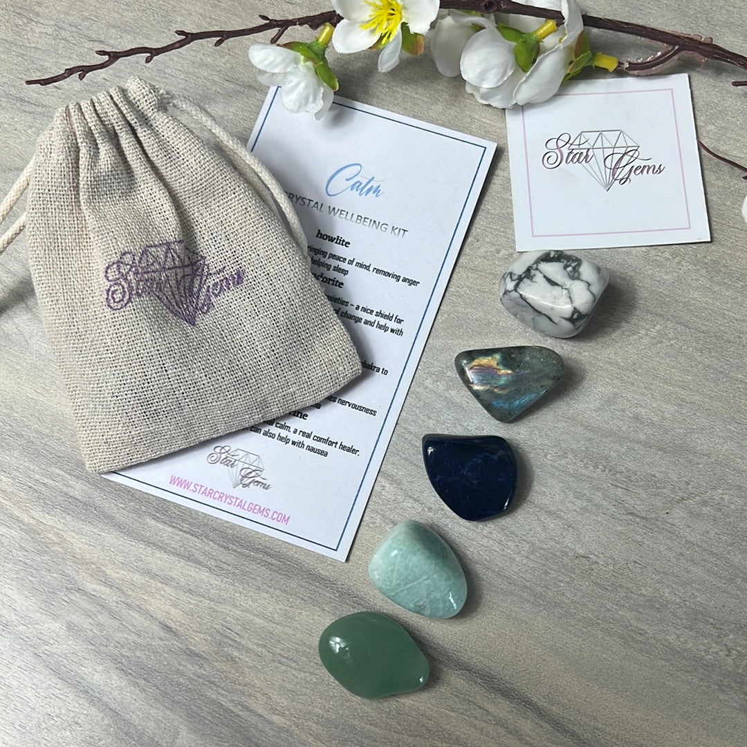 Starcrystalgems - Calm Anxiety Worry -  Tumblestone Kit