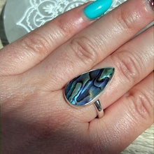 Load image into Gallery viewer, Abalone Shell 925 Silver Ring -  Size P 1/2 - Q
