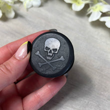 Load image into Gallery viewer, Shungite Skull &amp; Cross Bones Pirate Phone pop sock socket
