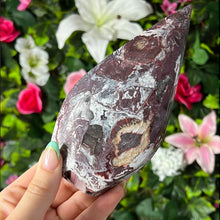 Load image into Gallery viewer, AA Purple Mexican Agate Flame Freeform
