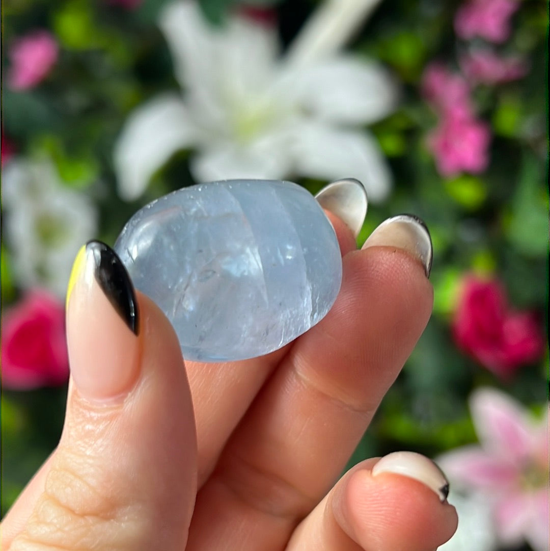 RARE Celestite tumble tumblestone