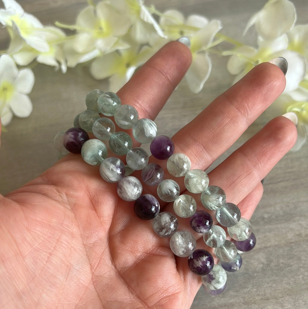 LAST Snowflake Fluorite Bracelet