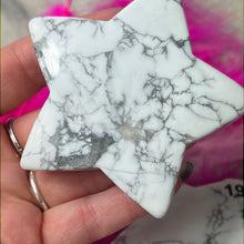 Load image into Gallery viewer, Large White Howlite Puff Chunky Star
