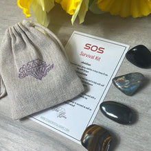 Load image into Gallery viewer, Starcrystalgems - SOS Survival Tumblestone Set - Fathers Day Man Gift
