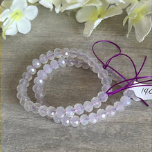 Load image into Gallery viewer, LAST Lilac Lavender Moon Quartz Facet Bead Bracelet
