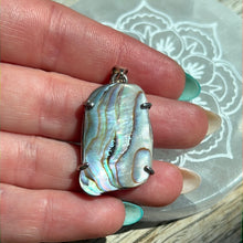 Load image into Gallery viewer, Paua Shell 925 Sterling Pendant
