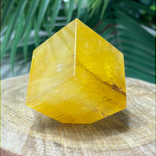 Load image into Gallery viewer, Yellow Dendritic Fluorite Cube
