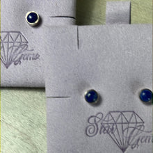 Load image into Gallery viewer, Lapis 925 Sterling Studs
