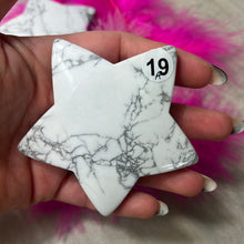 Load image into Gallery viewer, Large White Howlite Puff Chunky Star
