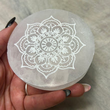 Load image into Gallery viewer, Mandala Selenite Charging Plate
