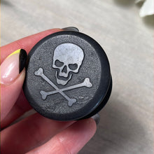 Load image into Gallery viewer, Shungite Skull &amp; Cross Bones Pirate Phone pop sock socket
