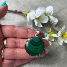 Load image into Gallery viewer, Malachite 925 Sterling Silver Pendant
