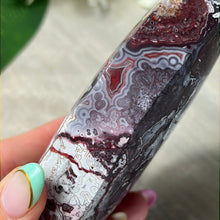 Load image into Gallery viewer, AA Purple Mexican Agate Flame Freeform
