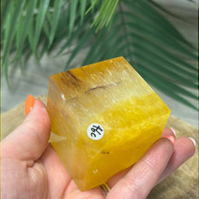 Load image into Gallery viewer, Yellow Dendritic Fluorite Cube
