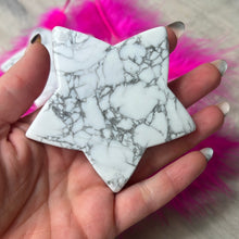 Load image into Gallery viewer, Large White Howlite Puff Chunky Star
