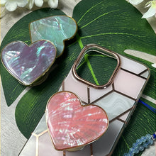 Load image into Gallery viewer, Abalone Shell Heart Phone Pop Sock Socket
