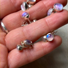 Load image into Gallery viewer, Pink Moonstone 925 Sterling Studs Earrings
