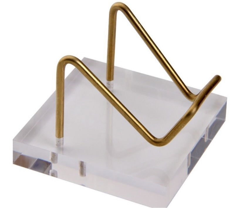 Plastic Perspex Arm Gold Display Stand