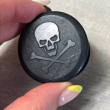 Load image into Gallery viewer, Shungite Skull &amp; Cross Bones Pirate Phone pop sock socket
